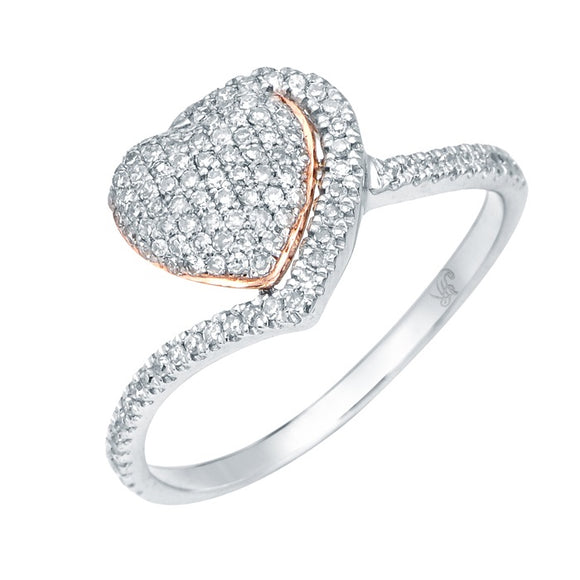 STYLE#6213/10223Q HEART DESIGN DIAMOND FASHION RING
