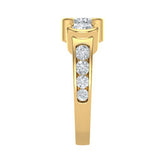 STYLE#6220 ENGAGEMENT RING WITH CHANNEL SET SIDE STONES