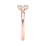 STYLE#6368 SOLITAIRE ENGAGEMENT RING WITH TWISTED SHANK