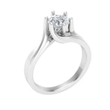 STYLE#6363 SOLITAIRE ENGAGEMENT RING WITH TWISTED SHANK