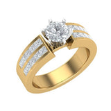 STYLE#6221 ENGAGEMENT RING WITH CHANNEL SET SIDE STONES