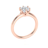 STYLE#6368 SOLITAIRE ENGAGEMENT RING WITH TWISTED SHANK