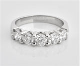 STYLE#4416 5-STONE SERIES ALL DIAMONDS PRONG SET BANDS/OPEN ENDS