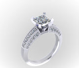 STYLE#5779E ENGAGEMENT RING WITH MICROPAVE SIDE STONES