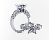 STYLE#5779E ENGAGEMENT RING WITH MICROPAVE SIDE STONES
