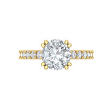 STYLE#6227E ENGAGEMENT RING WITH DOUBLE SHARED PRONG SET SIDE STONES
