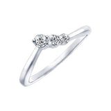 STYLE#6204 3 STONE SERIES PROMISE FASHION RING