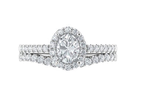 STYLE#6295 HALO STYLE ENGAGEMENT RING WITH MICROPRONG SIDE STONES