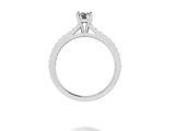 STYLE#6419 ENGAGEMENT RING WITH MICRO-PRONG SIDE STONES