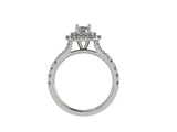 STYLE#6440 DOUBLE CUSHION HALO SPLIT-SHANK STYLE ENGAGEMENT RING WITH MICRO-PRONG SIDE STONES