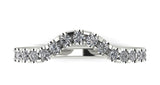 STYLE#6448 15-STONE SERIES CURVED WEDDING BAND WITH PRONG SET STONES