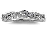STYLE#6465  SLIGHTLY CURVED INFINITY WEDDING BAND WITH MICRO-PRONG SET STONES