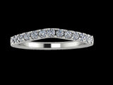 STYLE#6600 13-STONE SERIES LIGHT WEIGHT CURVED WEDDING BAND WITH PRONG SET STONES