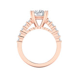 STYLE#6227E ENGAGEMENT RING WITH DOUBLE SHARED PRONG SET SIDE STONES