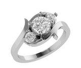 STYLE#6299 3-STONE BYPASS RING