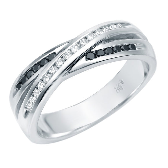 STYLE#3909 CROSSOVER DESIGN DIAMOND FASHION RING