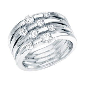 STYLE#4051 DIAMOND RIGHT-HAND FASHION RING