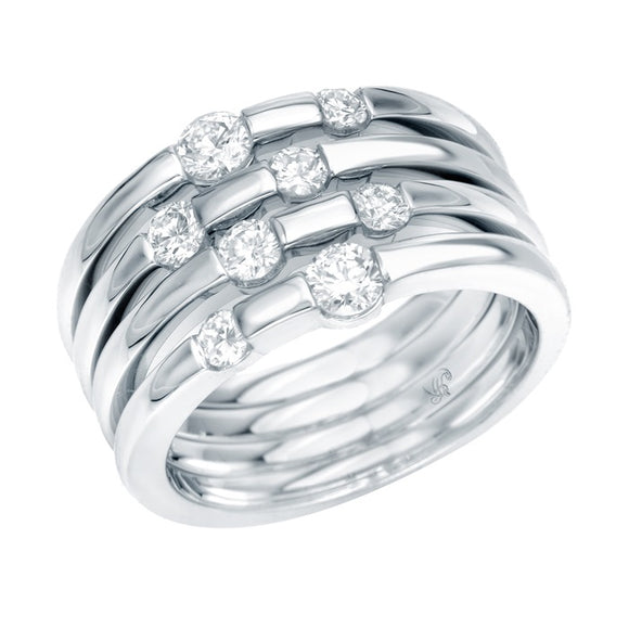 STYLE#4051 DIAMOND RIGHT-HAND FASHION RING