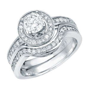 STYLE#5248W WEDDING RING WITH MICROPAVE STONES