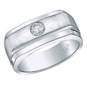 STYLE #3183 SINGLE STONE GENTS RING