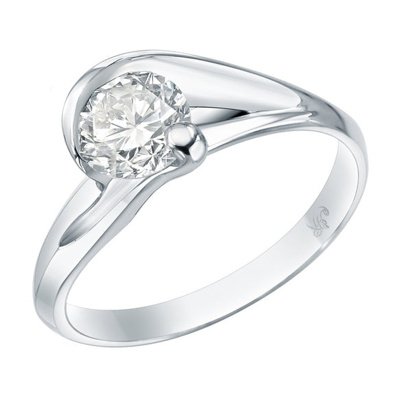STYLE#4138E SOLITAIRE ENGAGEMENT RING