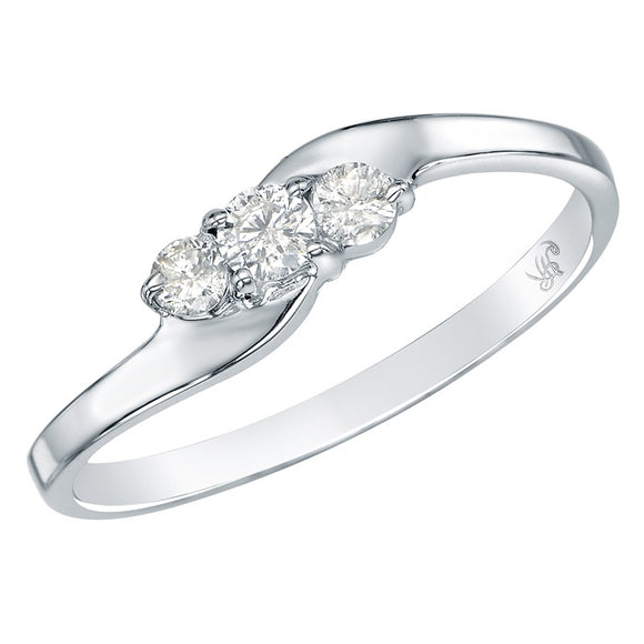 STYLE#4632 3 STONE SERIES PROMISE FASHION RING