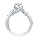 STYLE#5152E ENGAGEMENT RING WITH MICROPAVE SIDE STONES