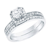 STYLE#5245E ENGAGEMENT RING WITH MICROPAVE SIDE STONES